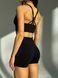 Шорты бесшовные короткие женские Ideal Suit с пуш-ап - чорные SG01H-2 фото 2