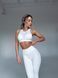 Комплект женский Galaxy леггинсы без пуш-ап и топ со съемными чашечками, белый LG13/T8-C11 фото 9