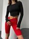 Велосипедки женские бесшовные LibertY с push-up - красные XS08 фото 6